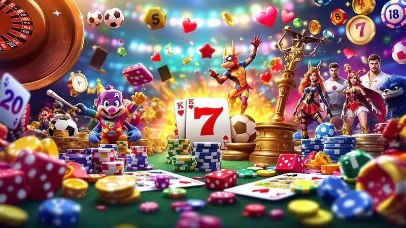 Tampilan permainan slot APEK88 dengan reels dan simbol berwarna